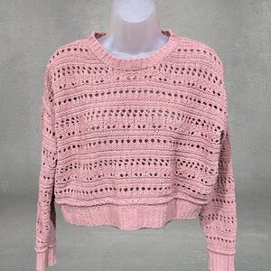 Arizona Jeans Pink Knit Women's Sweater